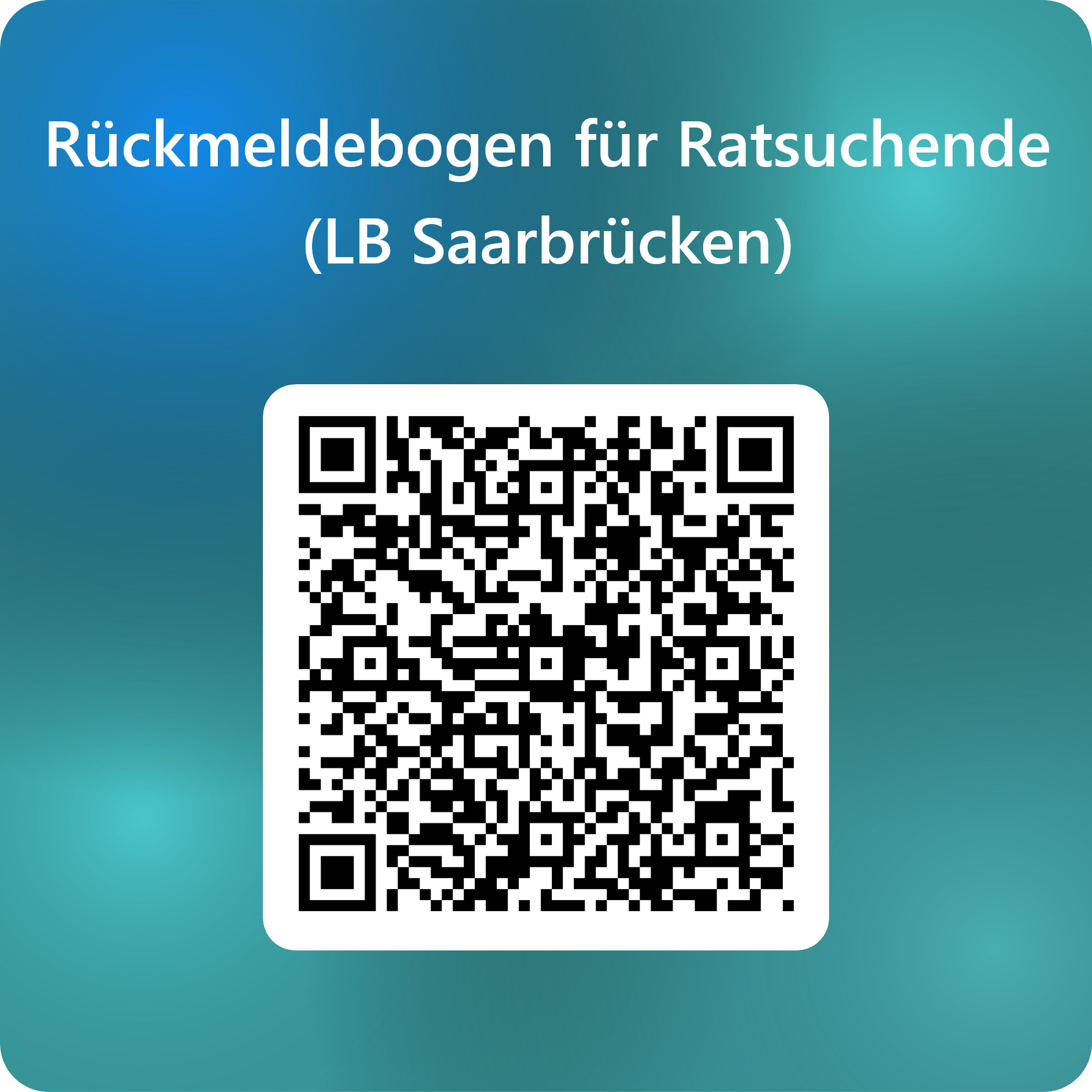 QRCode für Rückmeldebogen für Ratsuchende (LB Saarbrücken)